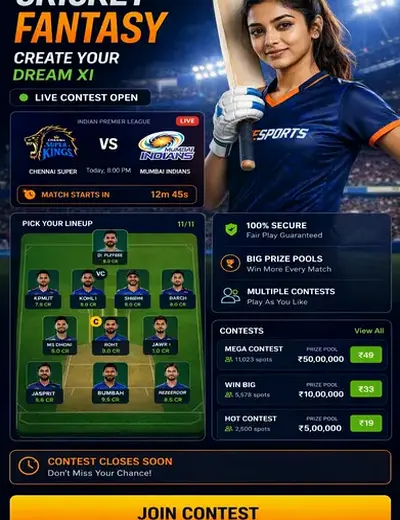 333bet (333 bet) fantasy cricket & matchday visual 3